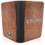 (UK Standard 21cm) - Crocodile Leather Design Brown (Personalised with Text)