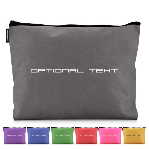 - Large - Carbon Fibre Design (Grey) Water Resistant Polyester Rip-Stop Fabric (Personalised with Text)