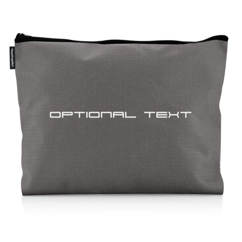 - Large - Carbon Fibre Design (Grey) Water Resistant Polyester Rip-Stop Fabric (Personalised with Text)