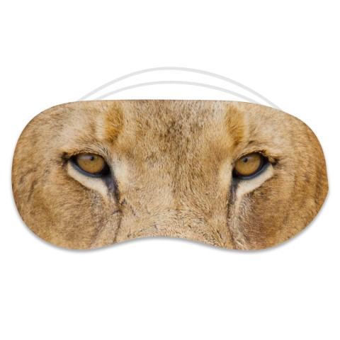 with Lion Eyes Design Polyester (Personalised with Text)