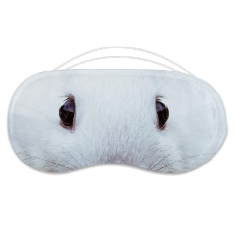 with White Rabbit Eye Design Polyester (Personalised with Text)