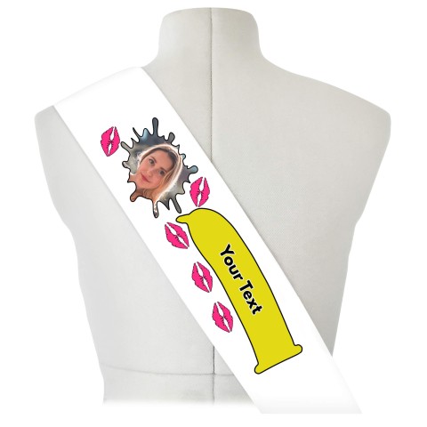 (180cm x 14cm) Yellow Mock Suede Polyester Fabric (Personalised with Text)