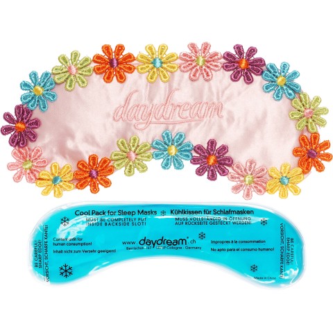 Embroidered Flowers Pink