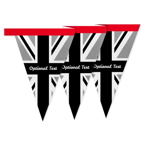 - 1 Metre with 8 Flags (20cm) Black & White Mock Suede Polyester Fabric