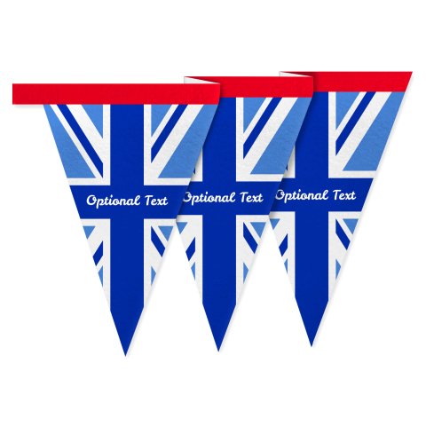 - 1 Metre with 8 Flags (20cm) Blue Mock Suede Polyester Fabric