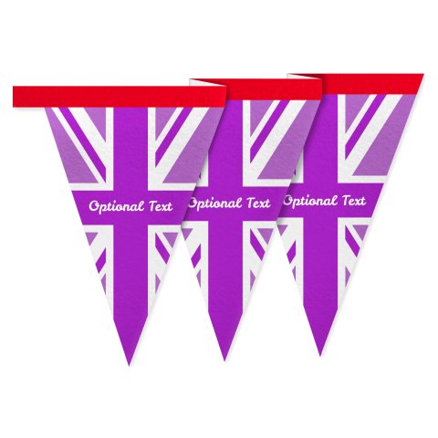 - 1 Metre with 8 Flags (20cm) Purple Mock Suede Polyester Fabric