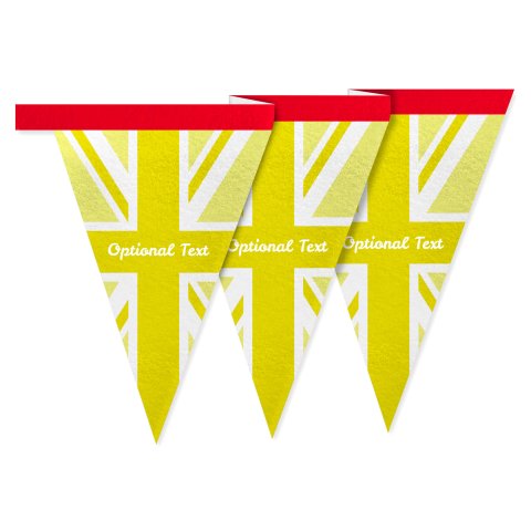 - 1 Metre with 8 Flags (20cm) Yellow Mock Suede Polyester Fabric
