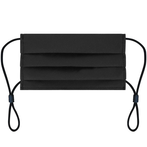 (19cm x 10cm) - Black Non Woven Fabric (Pleated 3 Layer Construction)