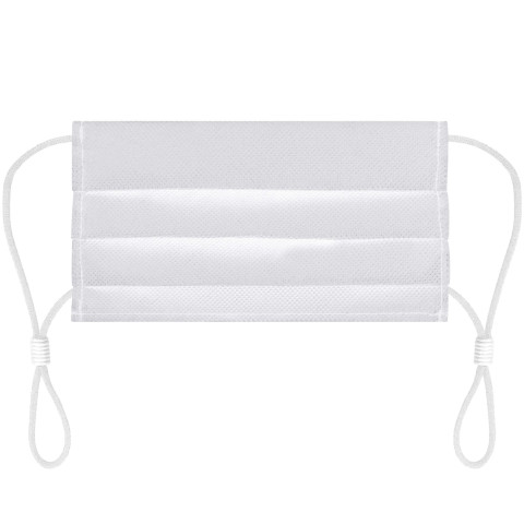(19cm x 10cm) - White Non Woven Fabric (Pleated 3 Layer Construction)
