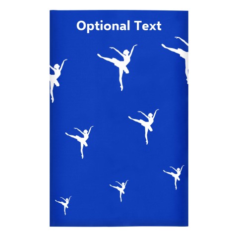 Regular (38cm x 25cm) (Ballet Icon) Royal Blue - Stretch Polyester (Optional Personalised Gift Text)