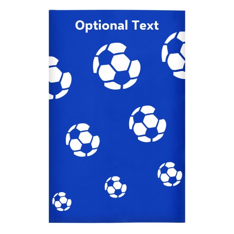 Regular (38cm x 25cm) (Football Icon) Royal Blue - Stretch Polyester (Optional Personalised Gift Text)