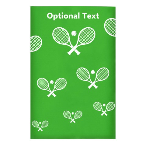 Regular (38cm x 25cm) (Tennis Icon) Bright Green - Stretch Polyester (Optional Personalised Gift Text)