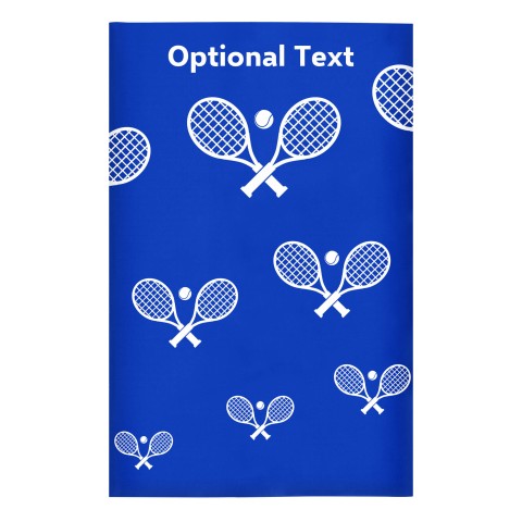 Regular (38cm x 25cm) (Tennis Icon) Royal Blue - Stretch Polyester (Optional Personalised Gift Text)