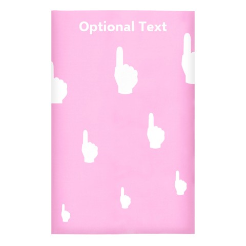 Regular (38cm x 25cm) (We Are No. 1 Icon) Baby Pink - Stretch Polyester (Optional Personalised Gift Text)