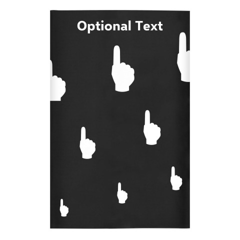 Regular (38cm x 25cm) (We Are No. 1 Icon) Black - Stretch Polyester (Optional Personalised Gift Text)
