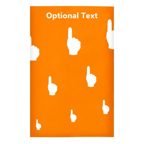 Regular (38cm x 25cm) (We Are No. 1 Icon) Orange - Stretch Polyester (Optional Personalised Gift Text)