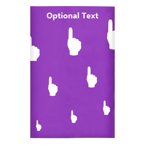 Regular (38cm x 25cm) (We Are No. 1 Icon) Purple - Stretch Polyester (Optional Personalised Gift Text)