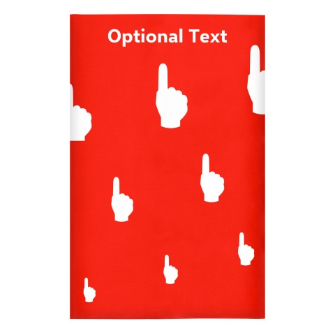 Regular (38cm x 25cm) (We Are No. 1 Icon) Red - Stretch Polyester (Optional Personalised Gift Text)