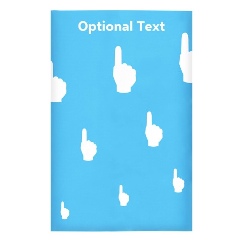 Regular (38cm x 25cm) (We Are No. 1 Icon) Sky Blue - Stretch Polyester (Optional Personalised Gift Text)