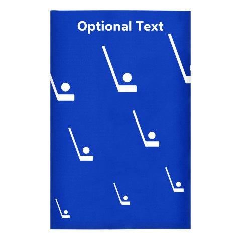 Regular (38cm x 25cm) (Hockey Icon) Royal Blue - Stretch Polyester (Optional Personalised Gift Text)