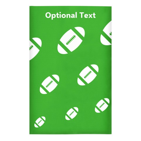 Regular (38cm x 25cm) (Rugby Icon) Bright Green - Stretch Polyester (Optional Personalised Gift Text)
