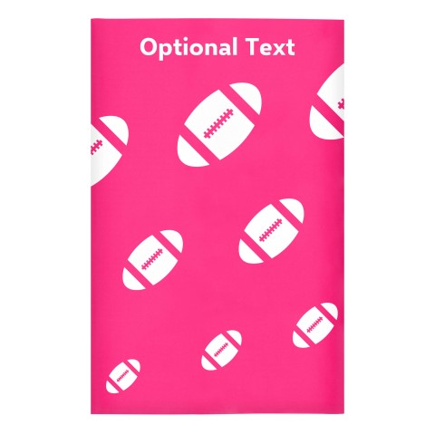 Regular (38cm x 25cm) (Rugby Icon) Fuchsia Pink - Stretch Polyester (Optional Personalised Gift Text)