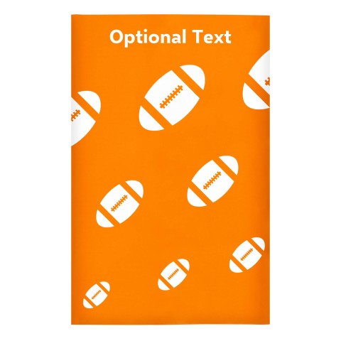 Regular (38cm x 25cm) (Rugby Icon) Orange - Stretch Polyester (Optional Personalised Gift Text)