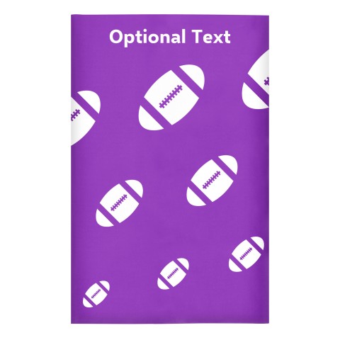 Regular (38cm x 25cm) (Rugby Icon) Purple - Stretch Polyester (Optional Personalised Gift Text)