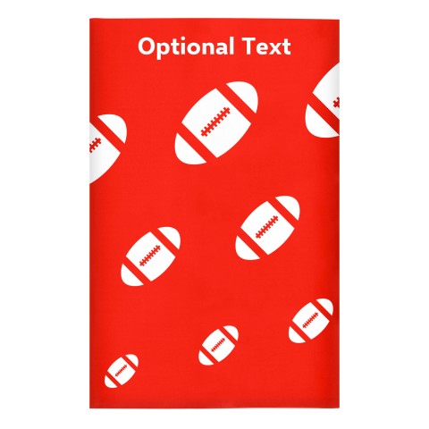 Regular (38cm x 25cm) (Rugby Icon) Red - Stretch Polyester (Optional Personalised Gift Text)