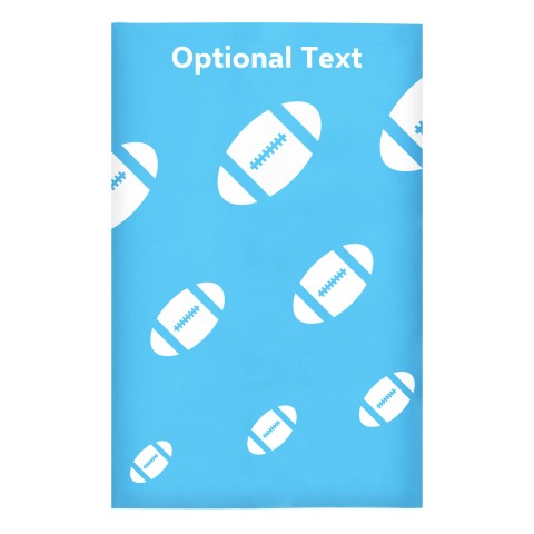Regular (38cm x 25cm) (Rugby Icon) Sky Blue - Stretch Polyester (Optional Personalised Gift Text)