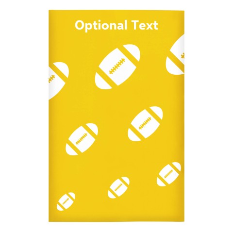 Regular (38cm x 25cm) (Rugby Icon) Yellow - Stretch Polyester (Optional Personalised Gift Text)