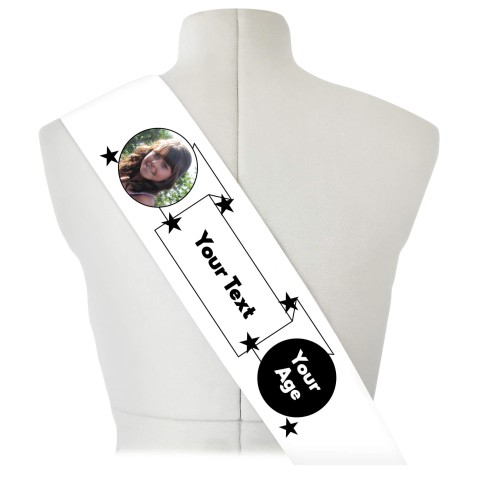 (180cm x 14cm) Black Mock Suede Polyester Fabric (Personalised with Text)