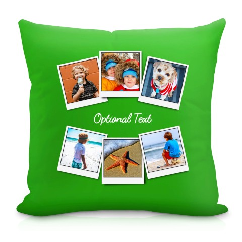 (40cm) (Polaroid Style Photo Print) Bright Green Soft Velvet Polyester Fabric Scented (Organic Lavender Buds) (Optional Personalised Gift Text)