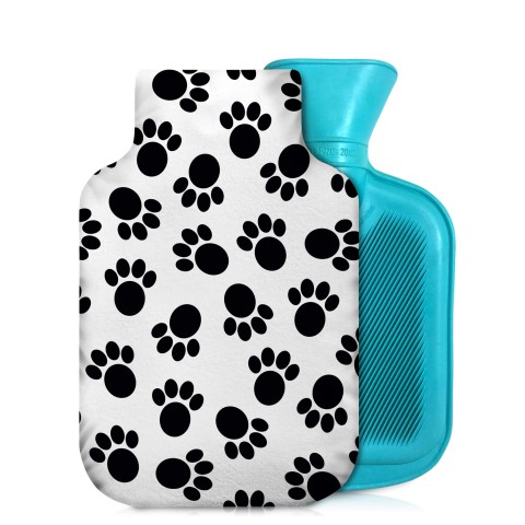 800ml - Paws Print Soft Velvet Polyester Fabric (Personalised with Text)