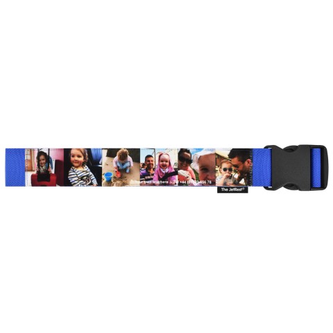 (180cm) - Royal Blue with Standard Buckle (Personalised with Text)