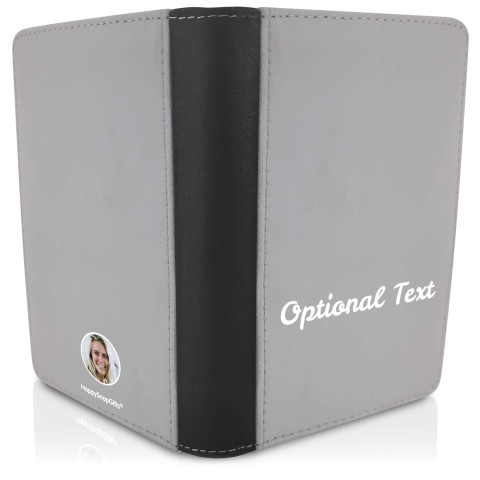 (UK Standard 21cm) (No Icon) (Grey) (Personalised with Text)