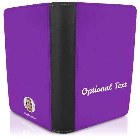 (UK Standard 21cm) (No Icon) - Purple (Personalised with Text)