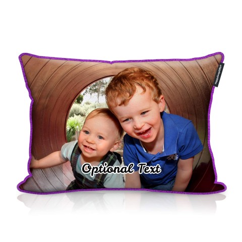 (36cm) - Purple Cotton Fabric with Organic Lavender with Removable Cover (Zip) (Optional Personalised Gift Text)