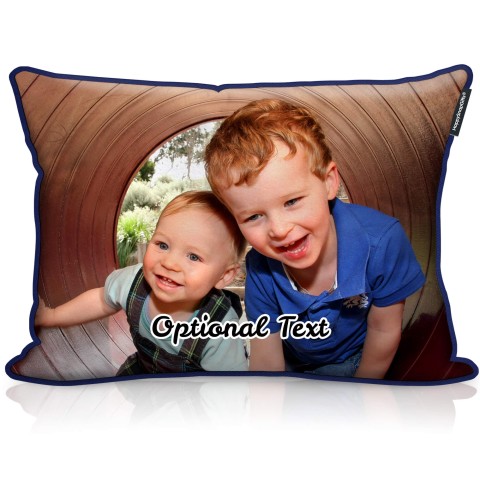 (57cm x 40cm) - Navy Blue Fleece Fabric with Organic Lavender (Optional Personalised Gift Text)
