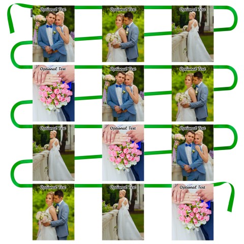 - 5 Metres with 12 Rectangle Flags (28cm) Mock Suede Polyester Fabric (Personalised with Text)