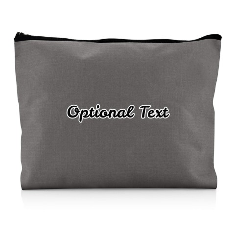 - Large Grey Water Resistant Polyester Rip-Stop Fabric (Personalised with Text)