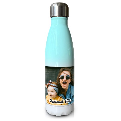 - Double Walled (Mint Green Gradient 500ml) with 1 Wrapped Around Image (Optional Personalised Gift Text)
