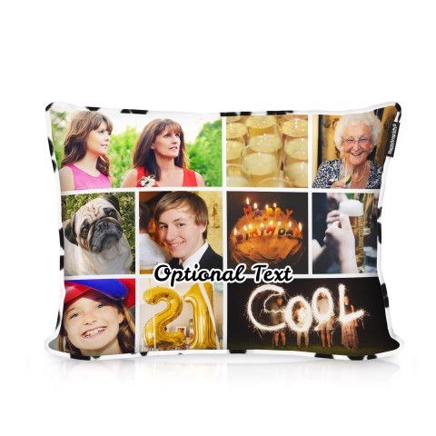 (36cm) - Paws Fleece Fabric with Removable Cover (Zip) (Personalised with Text)