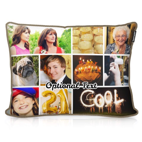 (57cm x 40cm) - Chocolate Luxury Cotton Fabric (Personalised with Text)