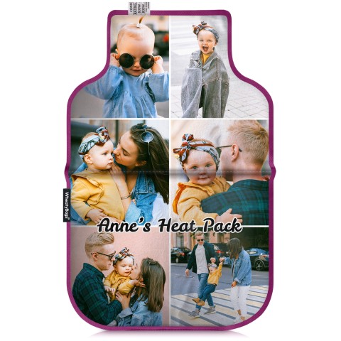 (24cm) - Purple Cotton Fabric (Personalised with Text)