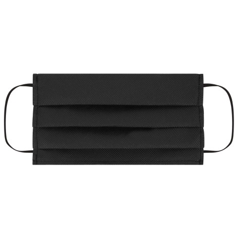 (19cm x 10cm) - Black Non Woven Fabric (Pleated 3 Layer Construction)