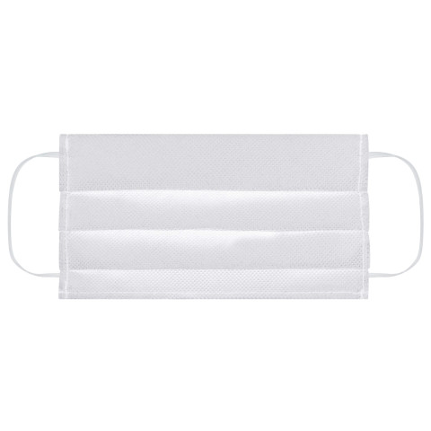 (19cm x 10cm) - White Non Woven Fabric (Pleated 3 Layer Construction)