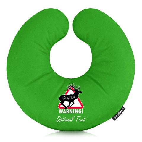 - Stag Do - Bright Green Mock Suede Polyester Fabric