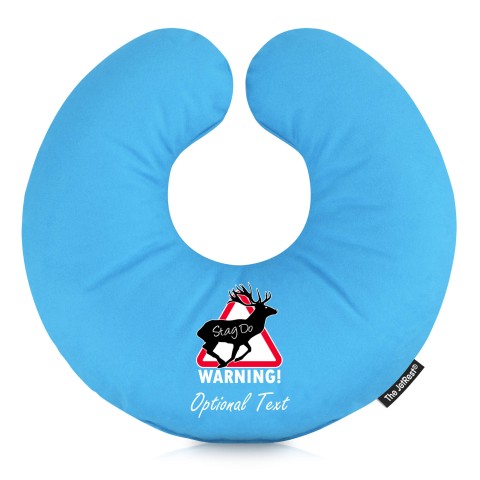 - Stag Do - Sky Blue Mock Suede Polyester Fabric