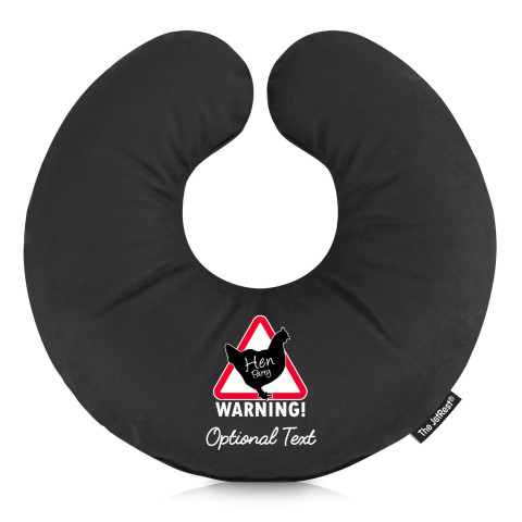 (Hen Party Icon) - Black Soft Velvet Polyester Fabric